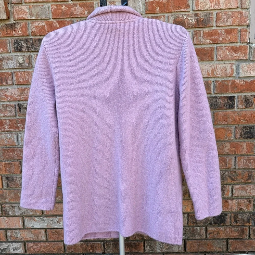 J.Crew Cocoon Merino Wool Blend Cardigan Blazer In Dried Violet Size XS